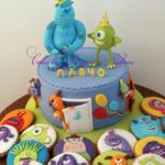 Marvelous Monsters University Cake and Cookies
