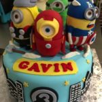 Marvelous Avengers Minions Mashup Cake