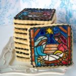 Stained Glass Nativity Cookies