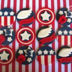 Superb Captain America Cupcake Toppers