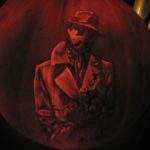 Stunning Rorschach Pumpkin Carving