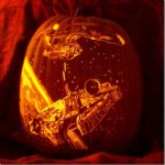 Awesome Enterprise vs. Millennium Falcon Pumpkin Carving