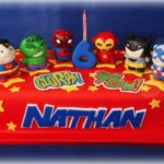 Cute Chibi Superheroes Cake