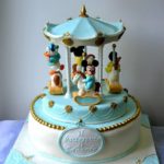 Adorable Disney Babies Carousel Cake