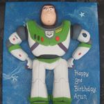 Flat Sculpted Buzz Lightyear Birthday Cake