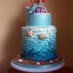 Lovely Little Mermaid Birthday Cake