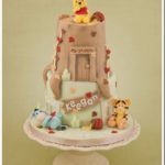 Adorable Winnie the Pooh Christening Cake