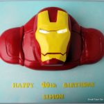 Cool Iron Man Birthday Cake