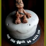 Cute Chewbacca 40th Birthday Cake