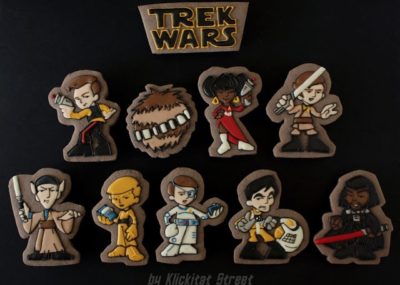 Star Trek & Star Wars Mashup Cookies