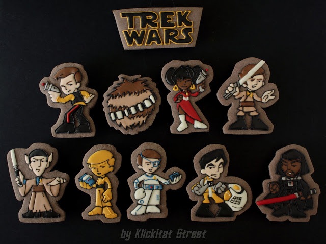 Star Trek & Star Wars Mashup Cookies