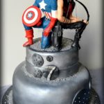 Cool Captain America and Hawkeye Cake