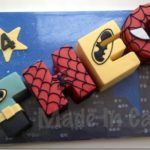 Great Batman and Spider-Man Cake