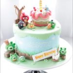 Adorable Angry Birds Birthday Cake