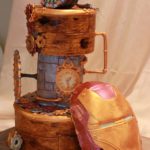 Stunning Glow-in-the-Dark Steampunk Iron Man Cake