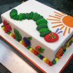 Cute Very Hungry Caterpillar Cake