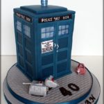 Terrific TARDIS 40th Birthday Cake