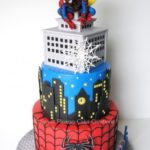 Superb Superheroes Mashup Cake