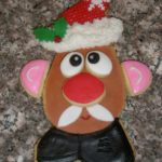 Festive Christmas Mr. Potato Head Cookie