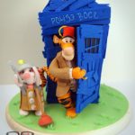 Wonderful Winnie The Pooh / Doctor Who Mashup Cake