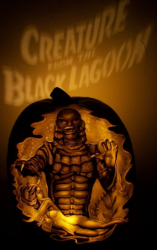 Fantastic Creature From The Black Lagoon Pumpkin Carvings Between The Fantastic Creature From The Black Lagoon Pumpkin Carvings Between The