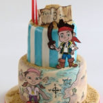 Gorgeous Hand Painted Jake and the Never Land Pirates Cake