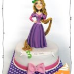 Adorable Rapunzel 3rd Birthday Cake