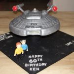 Stellar Star Trek Enterprise Cake