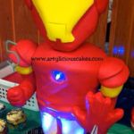 This Awesome Iron Man Birthday Cake Lights Up