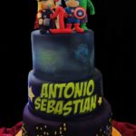 Cute Baby Avengers Cake