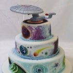 Stellar Star Trek Wedding Cake