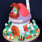 Cute Smurfs Cake