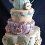 Elegant Alice in Wonderland Cake