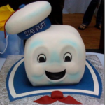 Terrific Stay Puft Marshmallow Man Cake