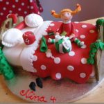 Cute Pippi Longstocking Christmas Cake