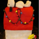 Snoopy’s Christmas Dog House Cake