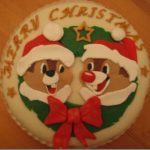 Cute Chip And Dale Christmas Cake