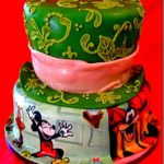 Amazing Mickey Mouse Meets Alice in Wonderland Cake