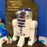 Awesome R2-D2 7th Birthday Cake