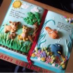 Adorable Lion King / Finding Nemo Storybook Cake