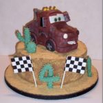 Cute Tow Mater Birthday Cake