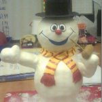 Amazing Frosty the Snowman Cake