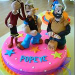 Popeye Cake: Popeye, Olive Oyl & Bluto