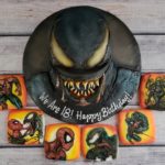 Awesome Venom 18th Birthday Cake & Cookies