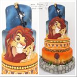 Gorgeous Lion King Cake Featuring Simba & Nala