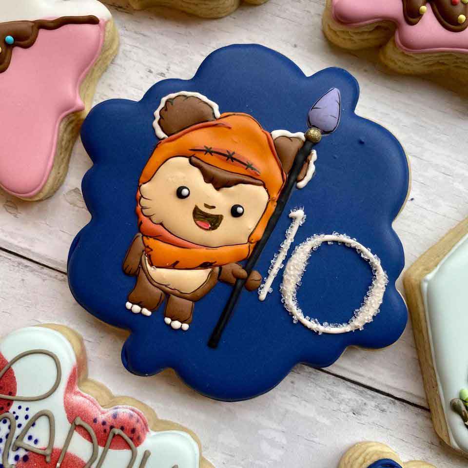 Baby-Ewok-Birthday-Cookie