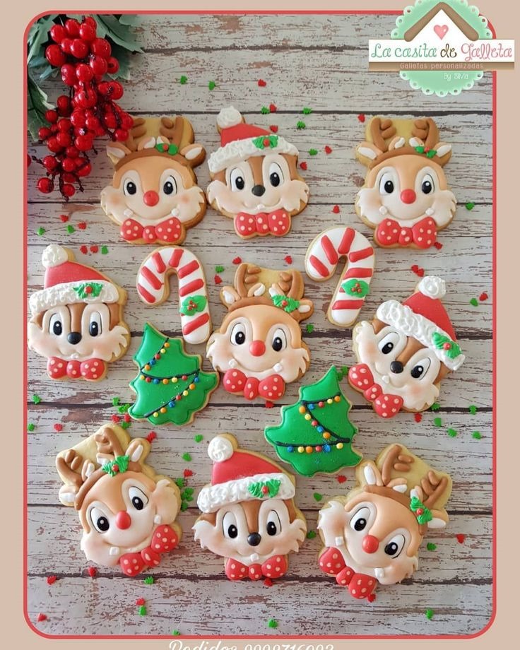 Chip and Dale Christmas Cookies