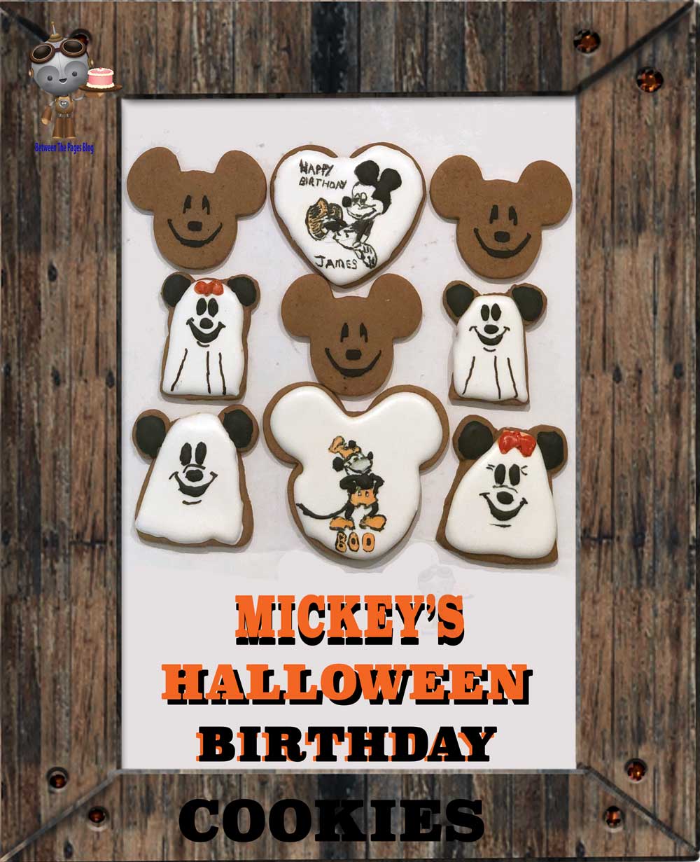 Mickey Mouse Halloween Birthday cookies