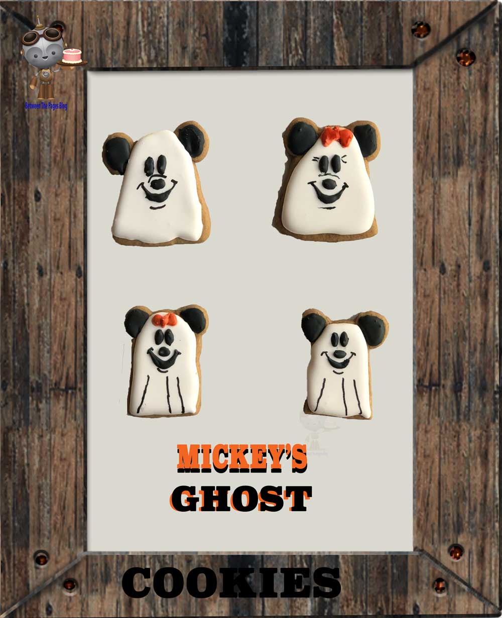 Mickey and Minnie Ghost cookies