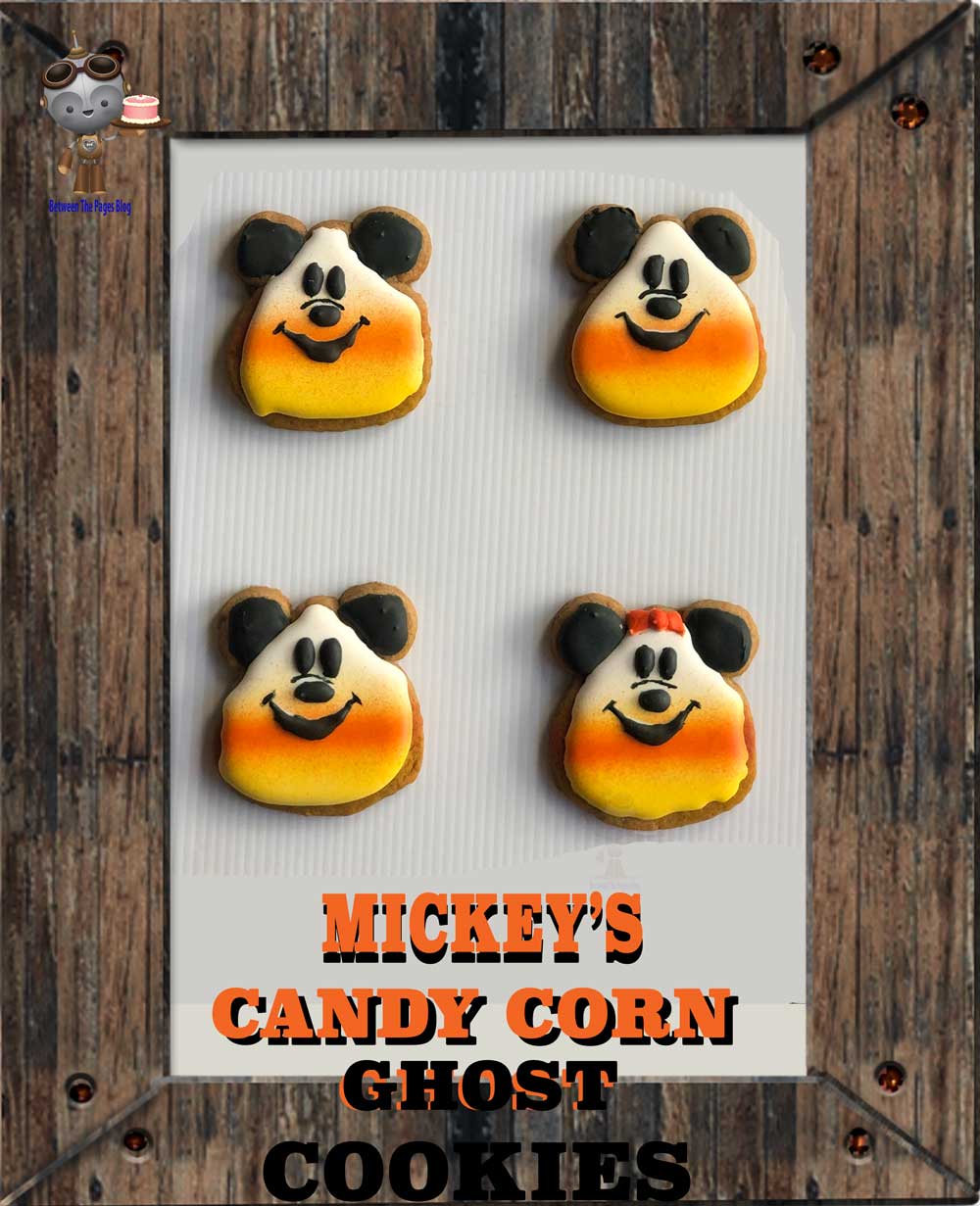 Mickey Candy Corn Ghost cookies